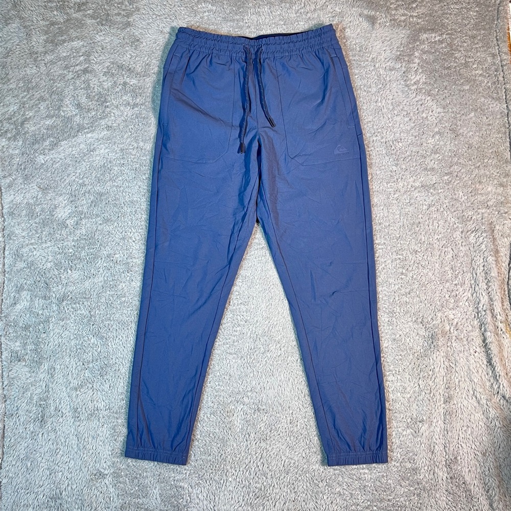 Quiksilver DryFlight Blue Joggers Mens Small Regular Fit Moisture Wicking NWT